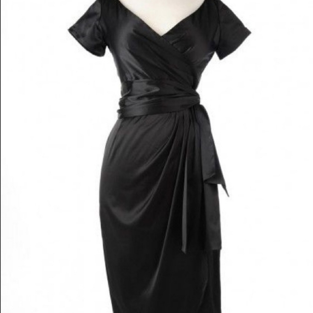 PinUp Girl Clothing 3X Black Ava Wiggle Dress